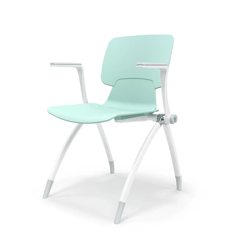 ISTUDY Factory Hot Selling Office Furniture Conference Chair Plastic Folding Training Chairs With Writing Tablet