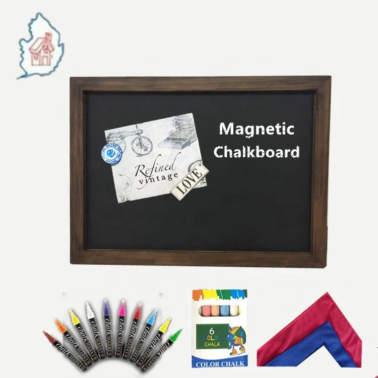 11x17 18x22 inch antique magnetic porcelain decorative wall chalkboard for coffee bar home decor and hotel