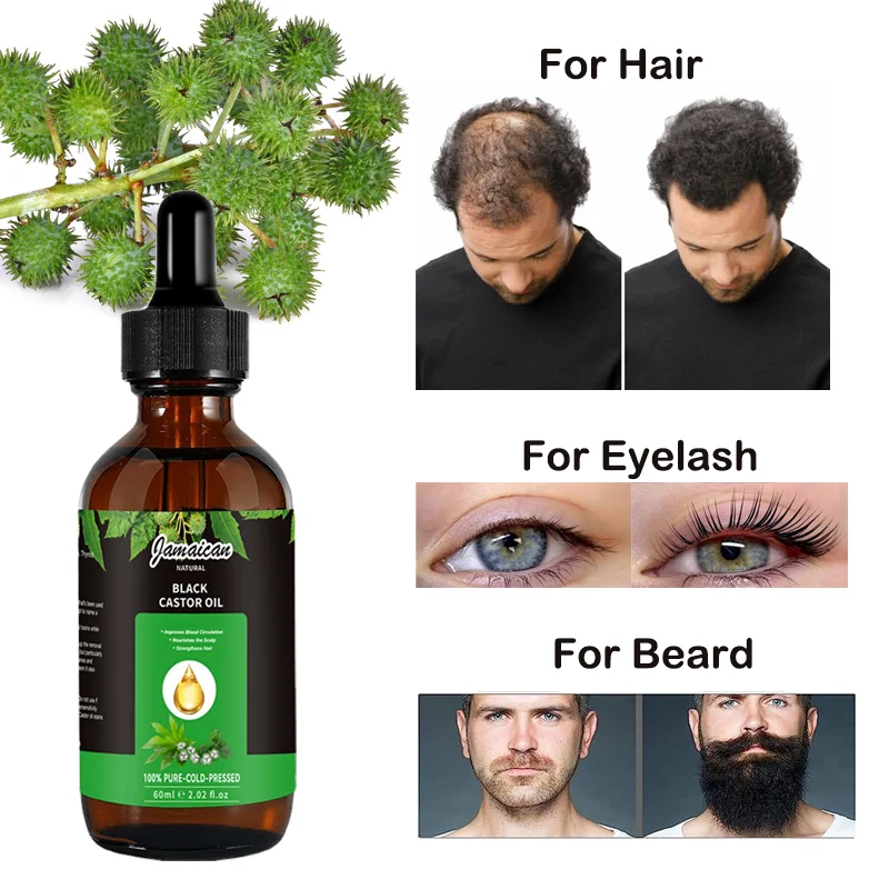Factory Supplier Cold Pressed Skin Moisturizer Black Jamaican Castor Oil For Hair