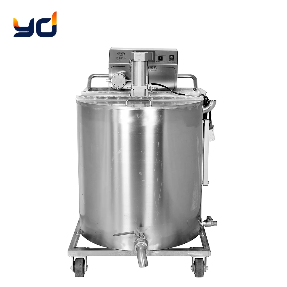 2022 Soy Wax Candle Making Machine Cart 100L  Melting Tank And Double Nozzle Wax MeltIing Filler Stainless Steel Easy Operate