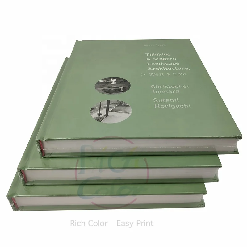 printing modern Landscape Architecture hardcover book factory