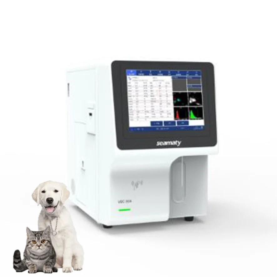Seamaty VBC50A Vet Full Automated Hematology Analyzer 3 Part Veterinary Blood Analysis Cbc Machine System With Open Reagent