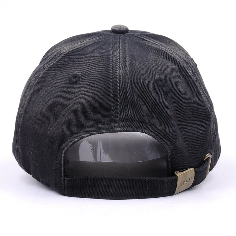 Dropshipping vintage black distressed denim dad hat designer