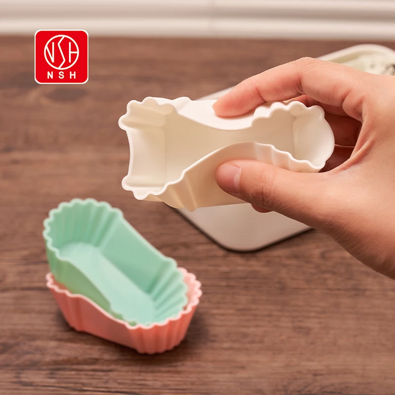 NSH 6134 Japanese bento food dividing dish separator cup bento box in the dish baking cake mold 3pc