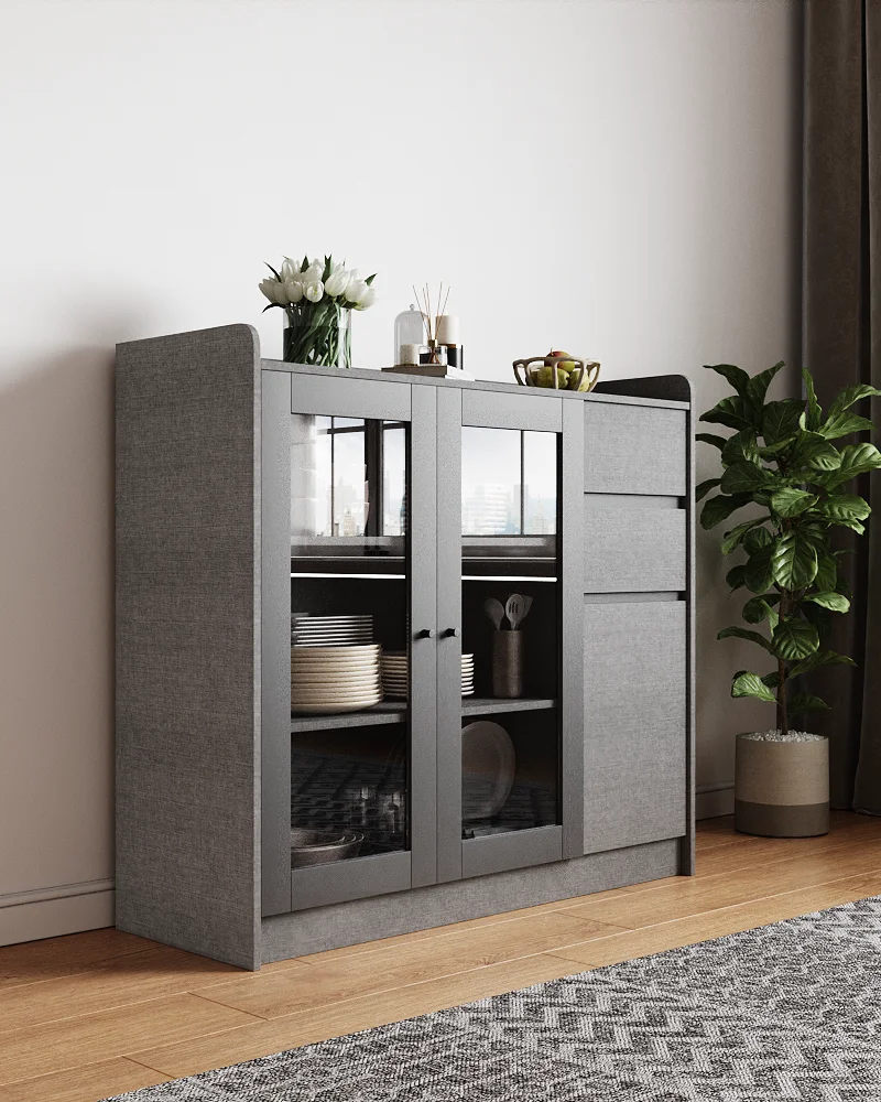 Dinning Room Wooden Storage Cupboards Organizer Home Luxury Kitchen Cabinet Modern Designs With Drawers