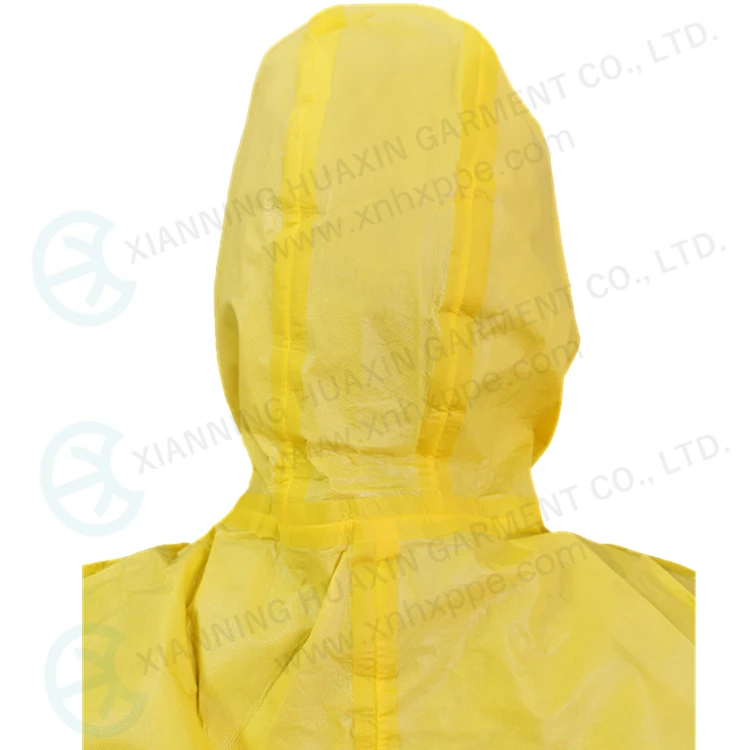 HXCR-C: Disposable Chemical resistant coverall with taped seam