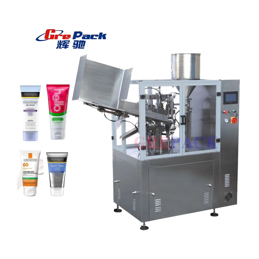 Automatic Tube Filling Sealing Packaging Machine For Cosmetics