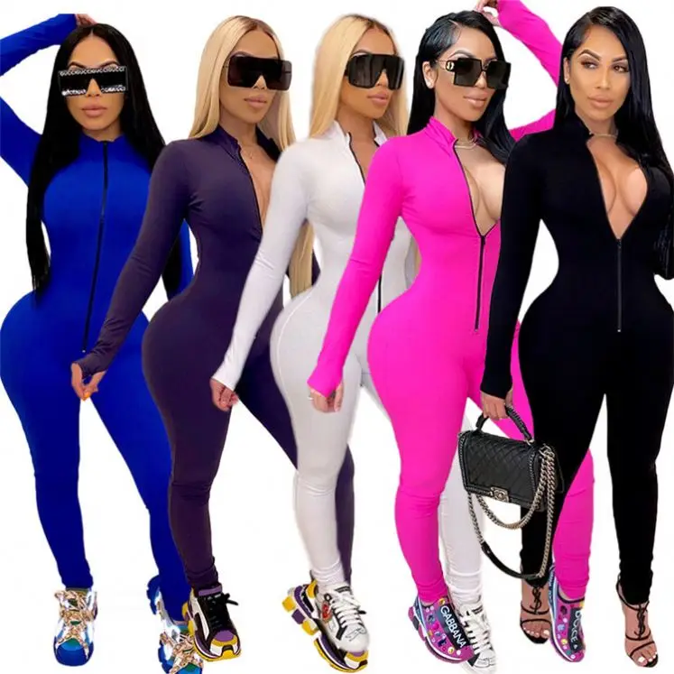 
0820M110 Wholesale Solid Color V-neck Bodysuits fall clothing for women long sleeve jumpsuit women 2021 0820M110 Wholesale Solid Color V-neck&nbsp; Bodysuits fall clothing for women long sleeve jumpsuit women 2021