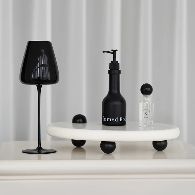 Nordic White Wood Perfume Jewelry Tray Living Room Kitchen Table Ring Tray Decorative Storage Tray