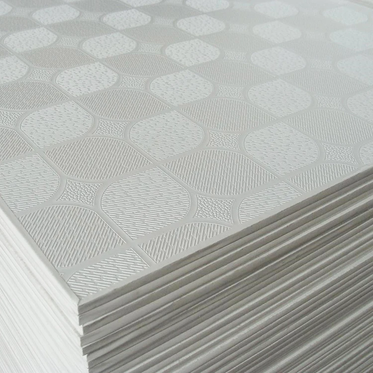 Pvc Gypsum Ceiling Tile/Board laminated ceiling tile Drywall Profiles Panel Sheet False Ceiling