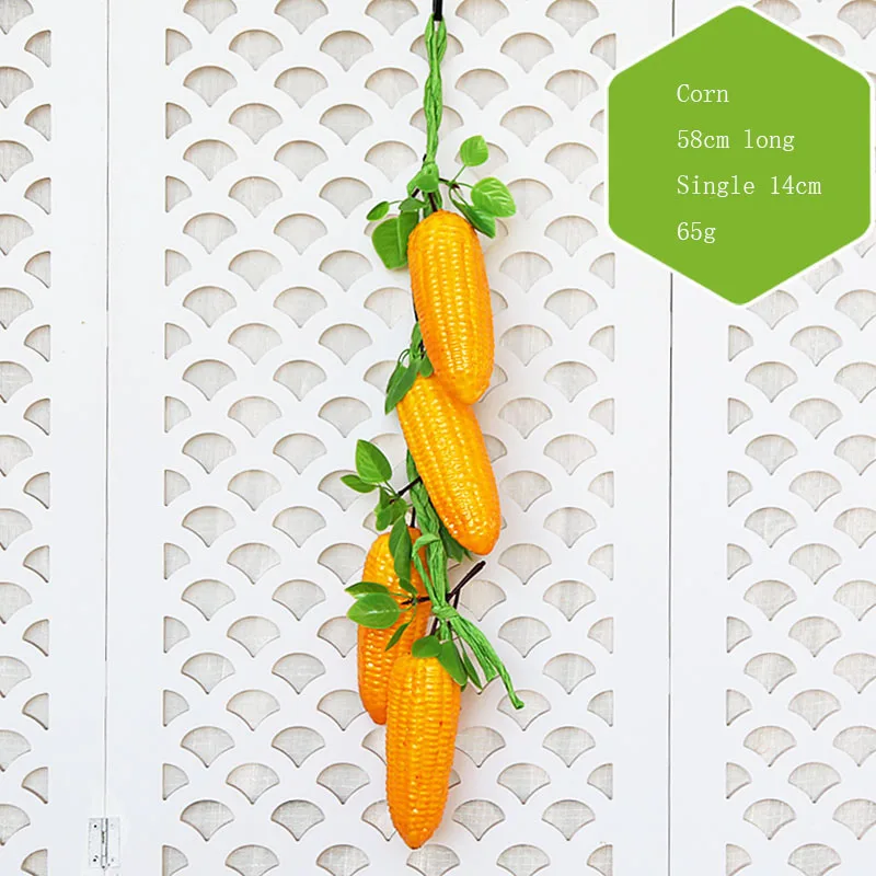 Joy Various Styles Lifelike Vegetable String Models Artificial Vegetable For Display Window Home Decoration