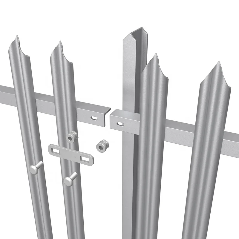 Factory W Type Europe Cheap Hot-dip Galvanized Steel Palisade Fence