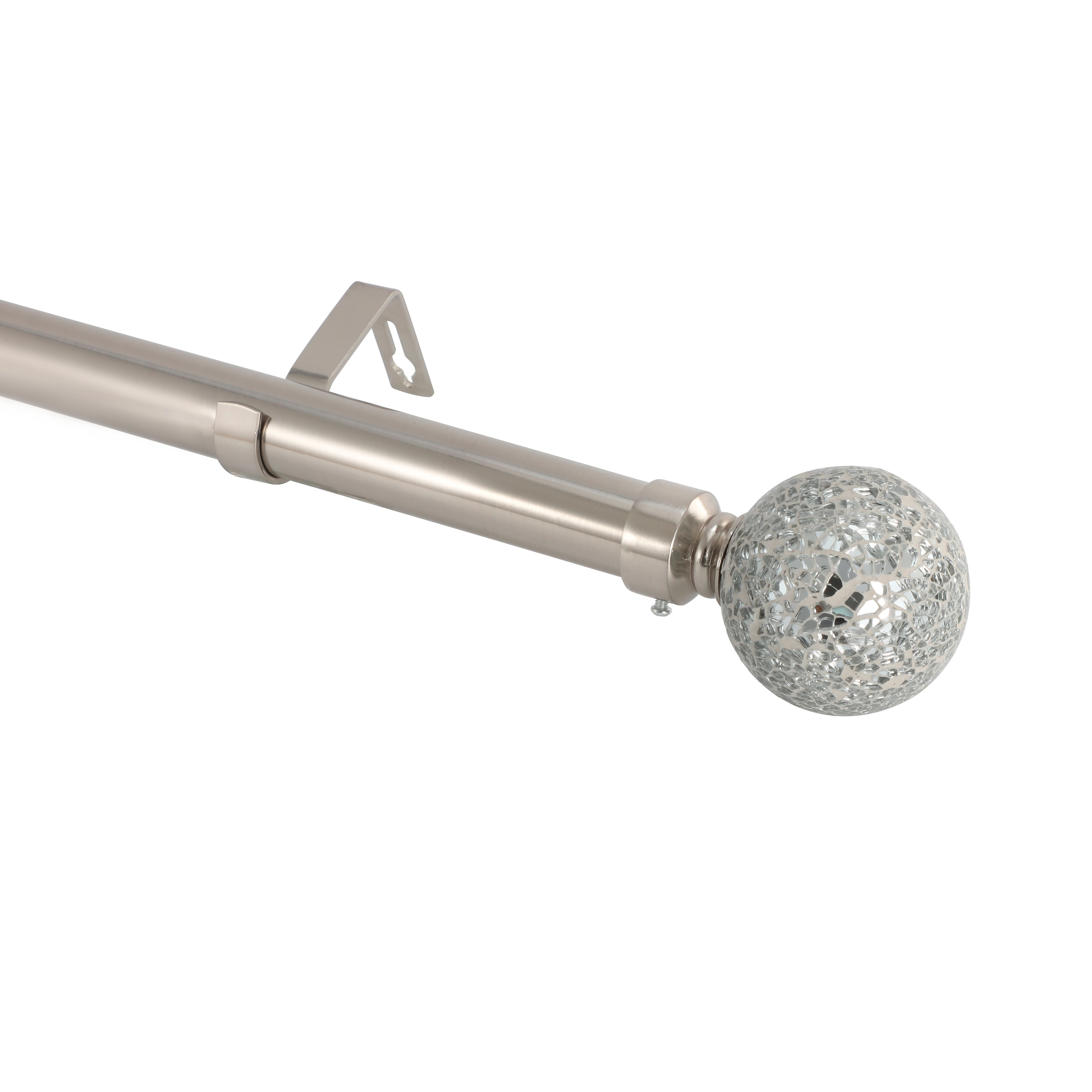 factory price extendable  metal iron curtain rods for windows 30 to 46 inch