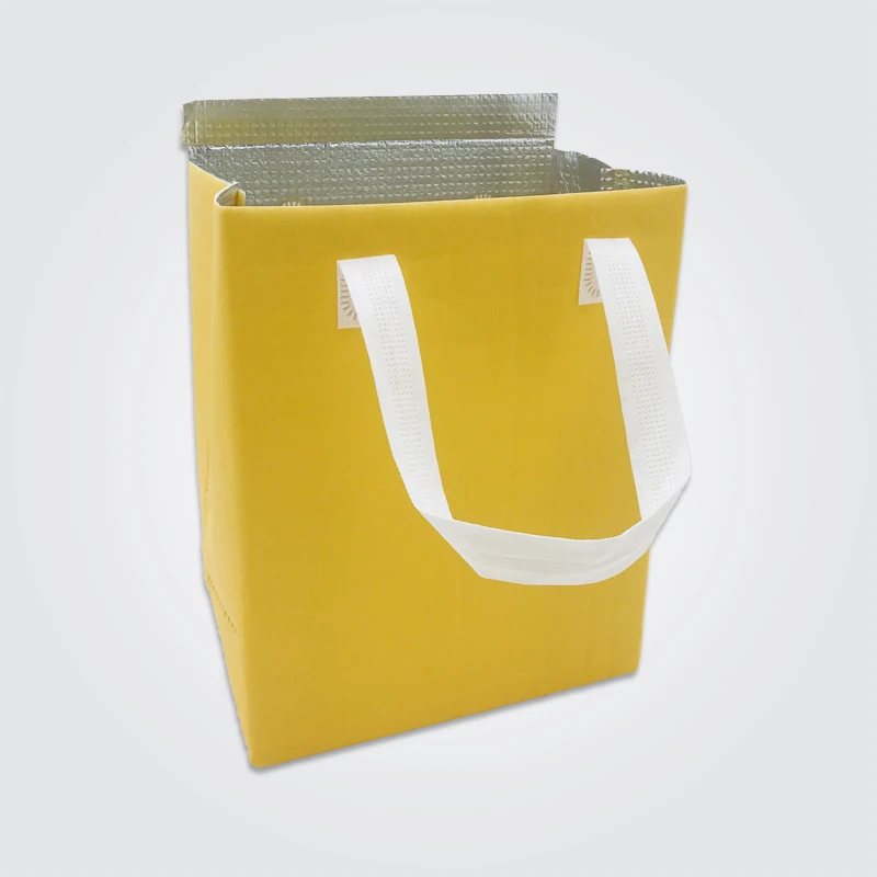 
Stock Good Quality Hot Seal Non Woven Material Laminated Promotional Custom Eco Cooler Bags for Packing 