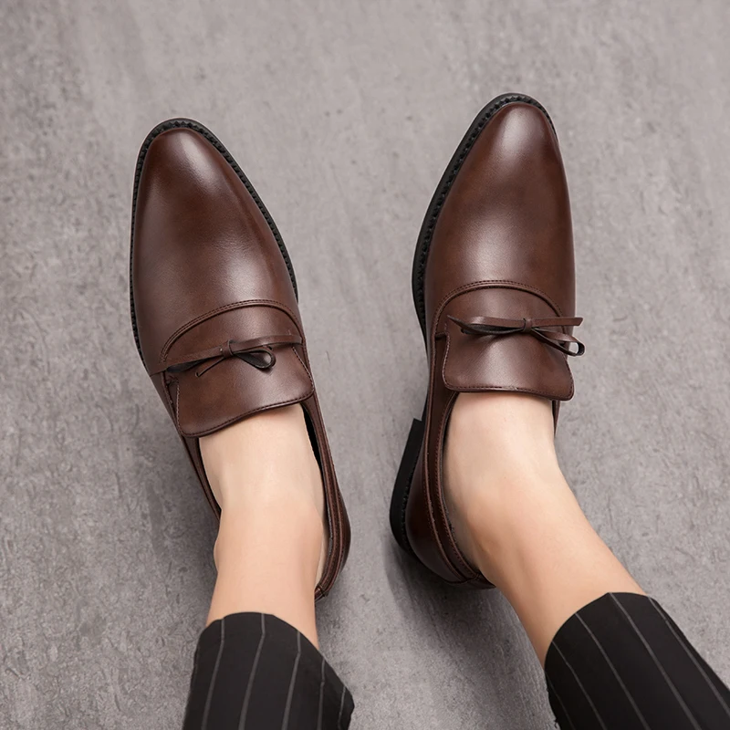 New Designers Good Quality Height Increasing Men Formal Leather Dress Shoes