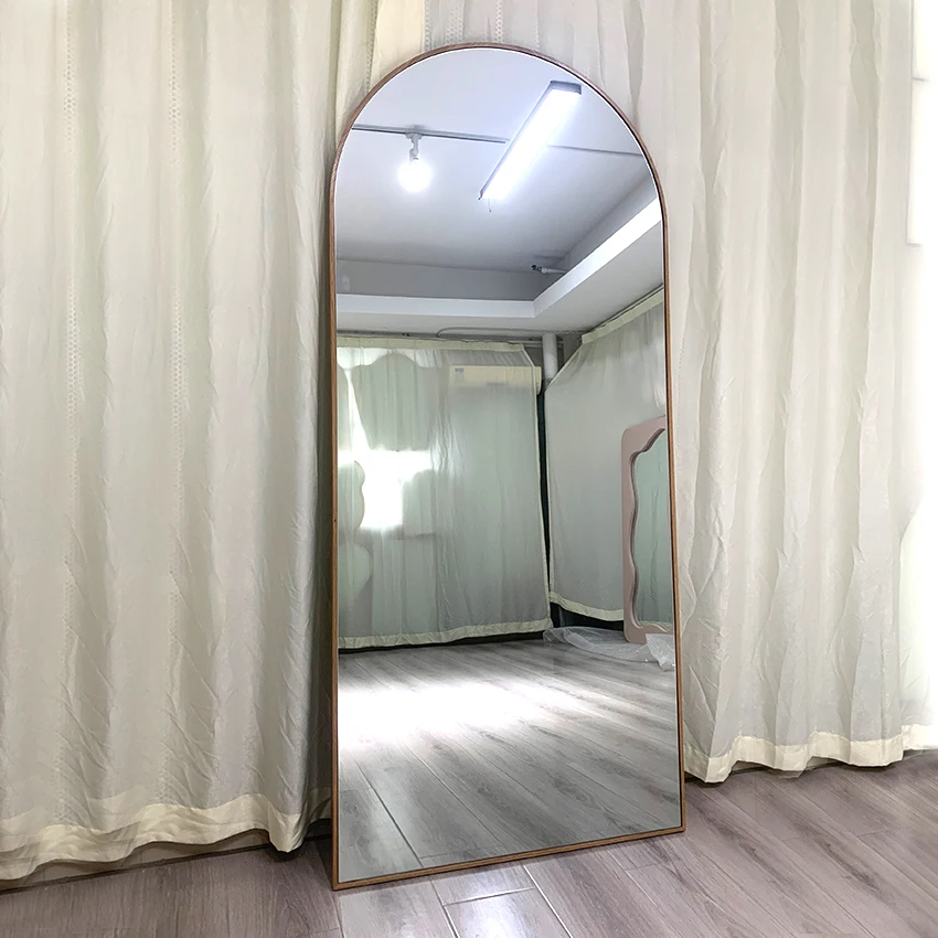 Factory Morden oversized Mounted Aesthetic bathroom living room vintage makeup salon room luxury home decor wall mirror