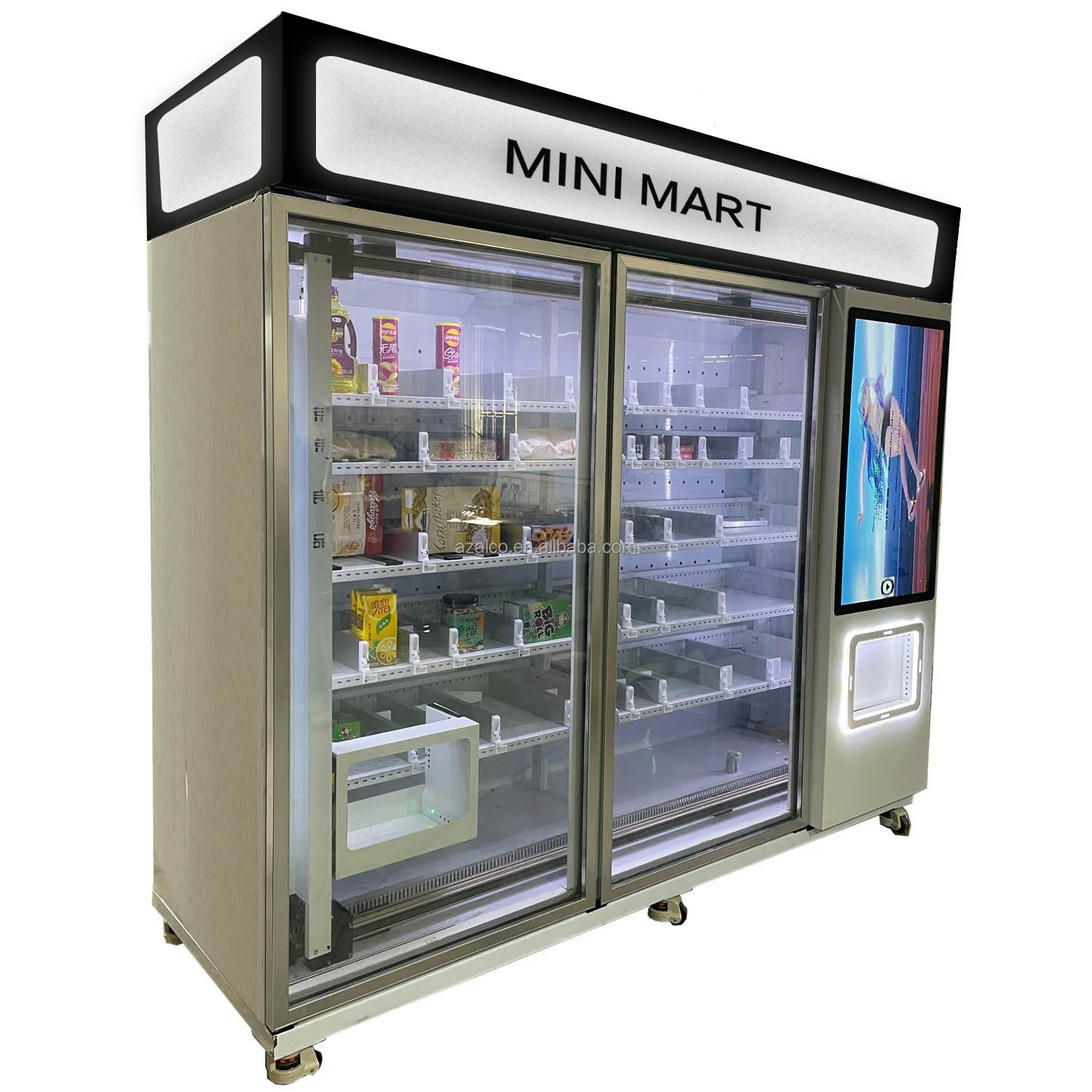 Мини шоппинг mart огромный большой формат торговый центр пиво молоко закуски и напитки диспенсер киоск размер упаковка пищевой косметический