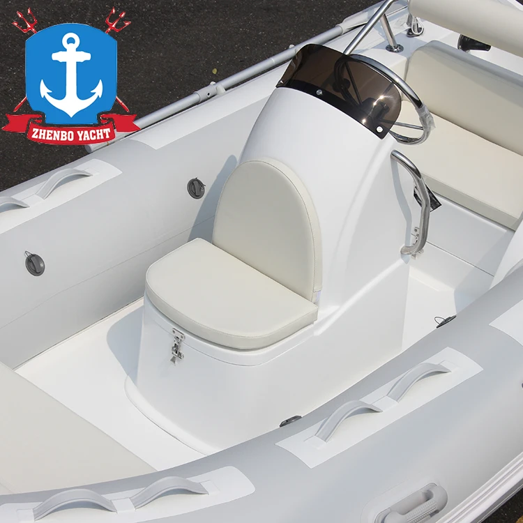 2024 ZHENBO kayak boat fishing 13ft zodiac boat with trailer 3.9m seven capability drift rigid inflatable boat