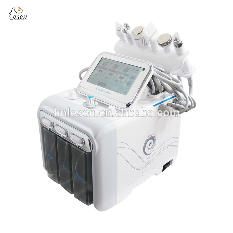 6in1 H2O2 Bubble Beauty Machine H2-O2 Hydrogen 12kg 2021 Beauty Product H2o2 Small Bubbles Vacuum Hydro Facial Machine 110-240V