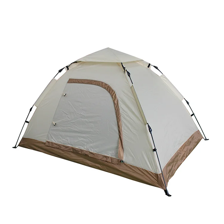Custom new design ultralight 1/2 person picnic hiking beach tent portable foldable waterproof family camping dome tent outdoor