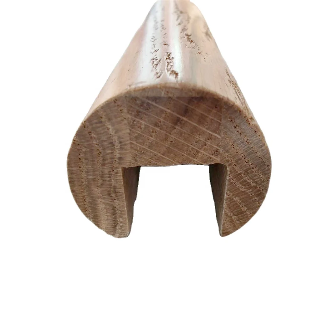 Can Be Customized According To Specifications  Modern Wood Handrail Solid Wood  Handrail Wood Balusters