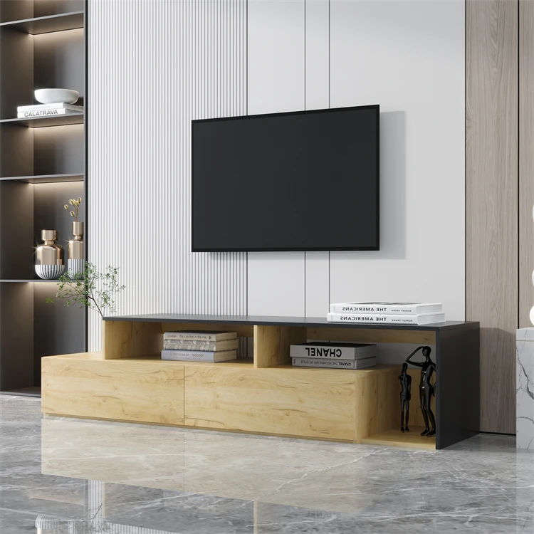 High Gloss Led TV Stand New Style Modern Electric Fireplace TV Wall Unit TV Cabinet