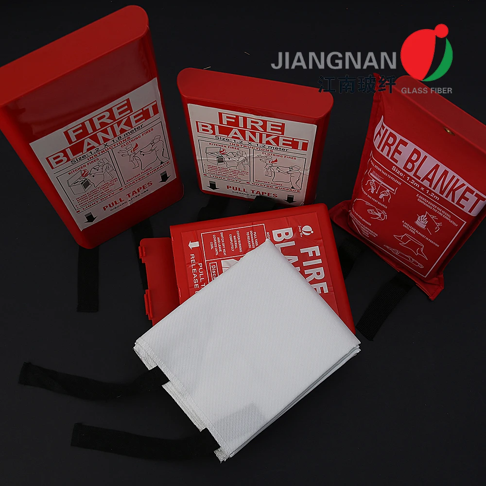 Emergency Heat Insulation Fire Fighting Blanket 1.2mx1.2m Fiberglass Fire Blanket