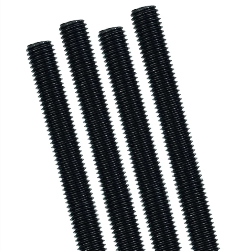 OEM ODM ACME 1M 2M 3M carbon steel zinc galvanized black oxide din975 din 976 thread threaded rod bar