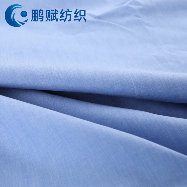 In stock 65 polyester 35 cotton 102gsm plain popline printing TC fabric for packet uniform shirt medical
