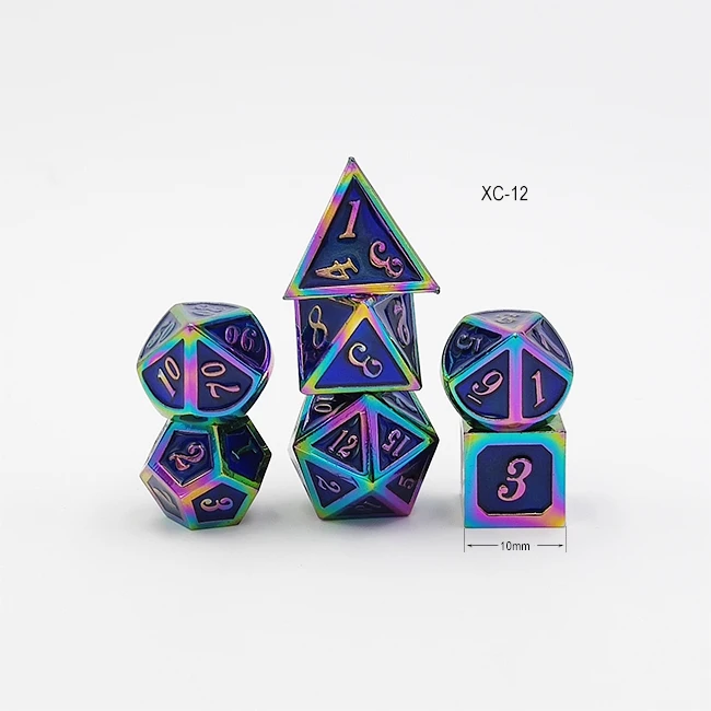 
10mm mini metal dice ODM custom color as you need board game d&d factory wholesale 