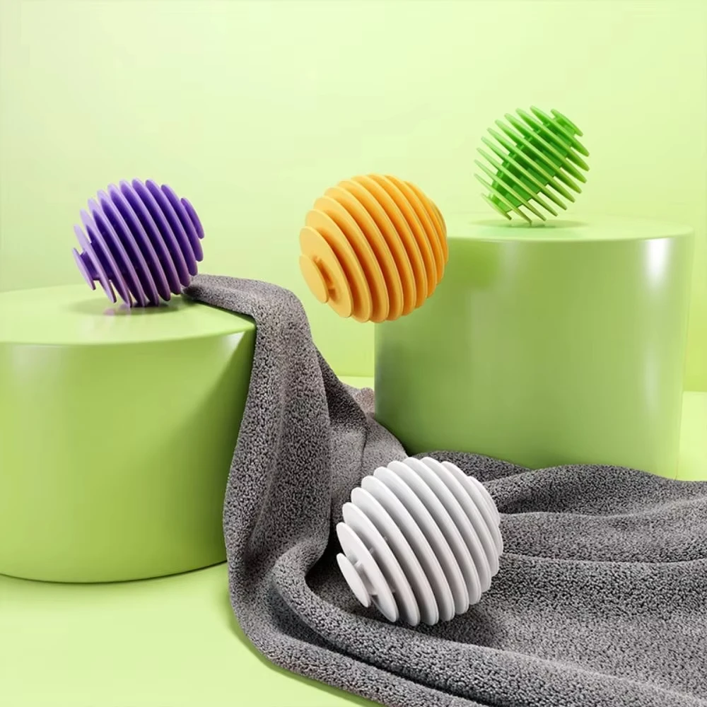 3pcs Reusable Soft Rubber Laundry Balls Household Anti Entanglement Laundry Protective Ball Colorful Washer Clothes Wash Ball