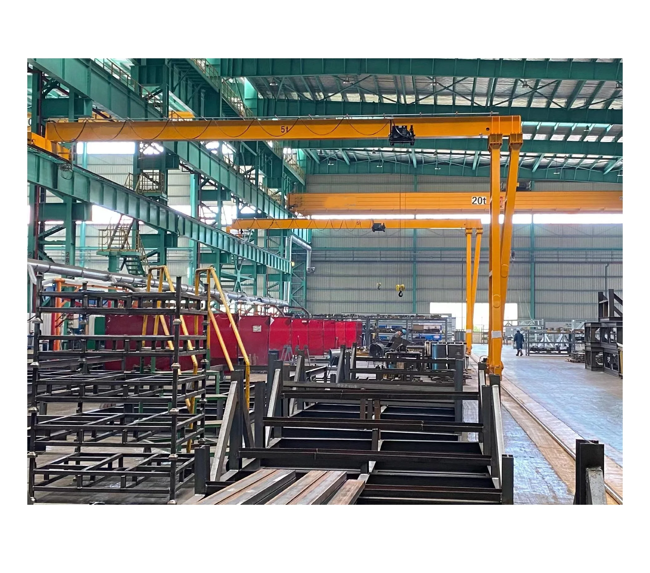 Design of semi gantry crane