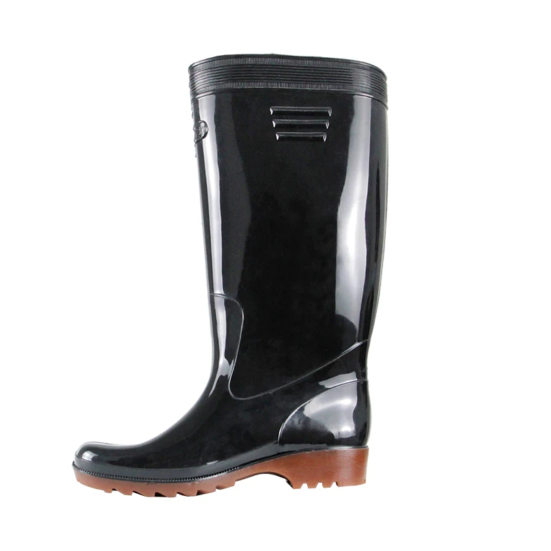 Wholesale high quality popular modern style shoes waterproof men cold weather rubber rain boots high ankle
