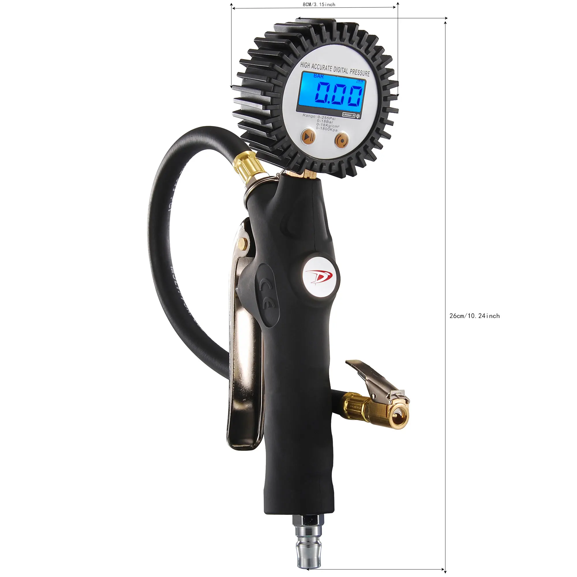 Инструмент для измерения давления в шинах с ЖК-дисплеем всех видов транспортных средств-усовершенствованный датчик точного