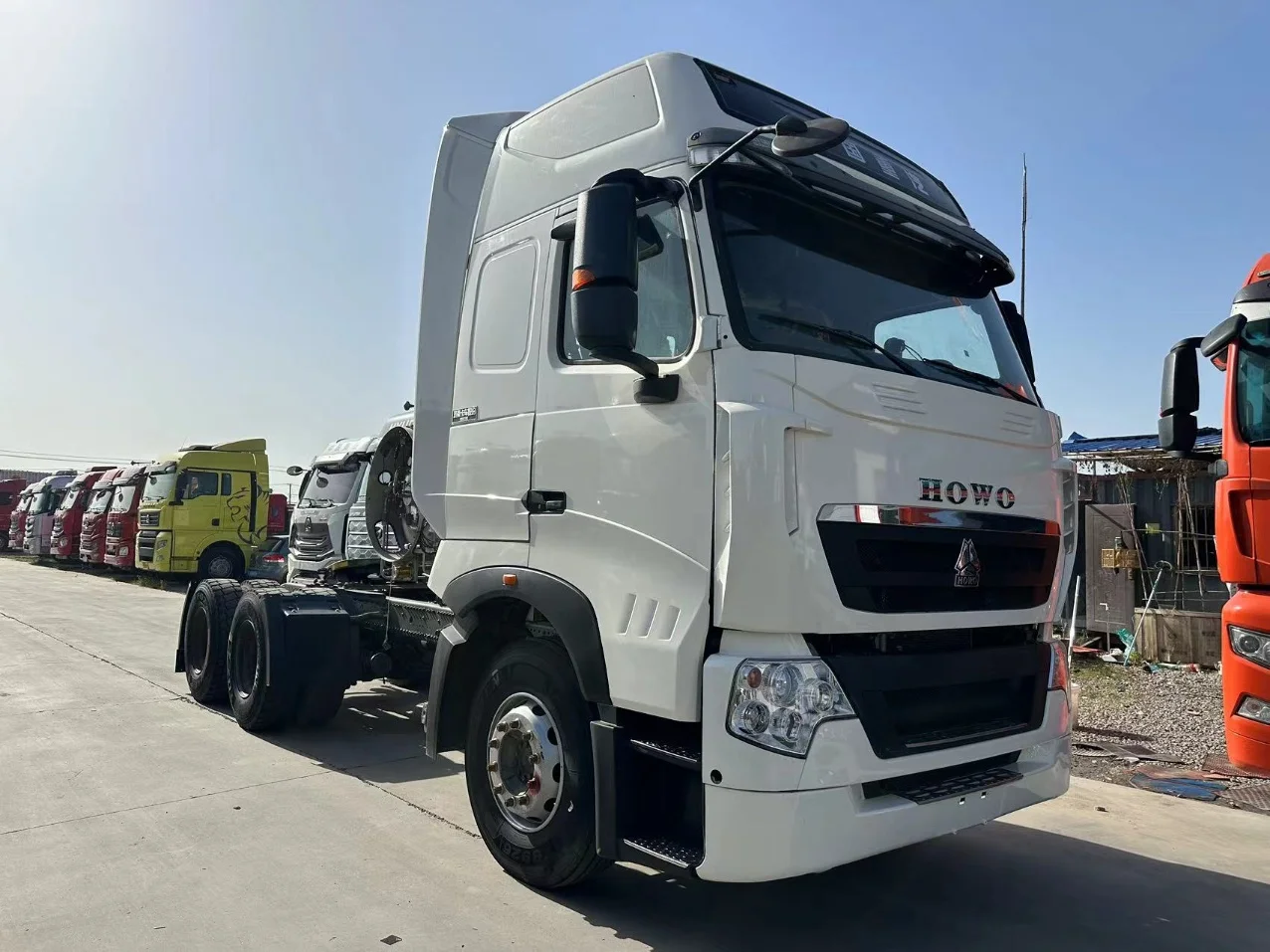Китай HOWO T7h 6x4 430 л.с. дизельный грузовик автоматическая коробка передач с правым рулем Euro6 стандарт Новый CNG тракторный прицеп распродажа