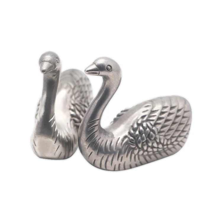 OEM Home Decoration Metal Die Casting Swan High Quality Zinc Alloy Animal Crafts