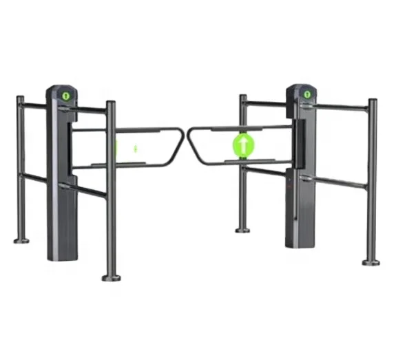 KS-E003 6 Poles Supermarket security entrance automatic electric swing turnstile barrier gate