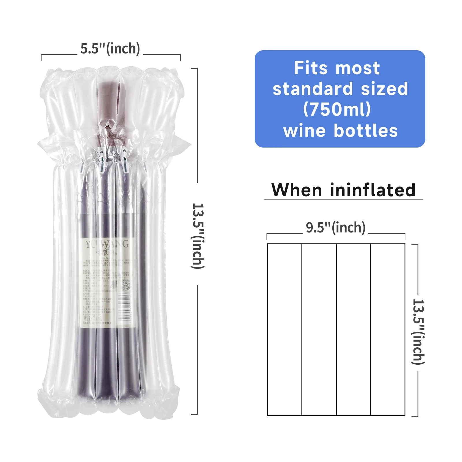 Vibration-Absorbing Air Cushions Bags Inflatable Plastic Bags For Packaging
