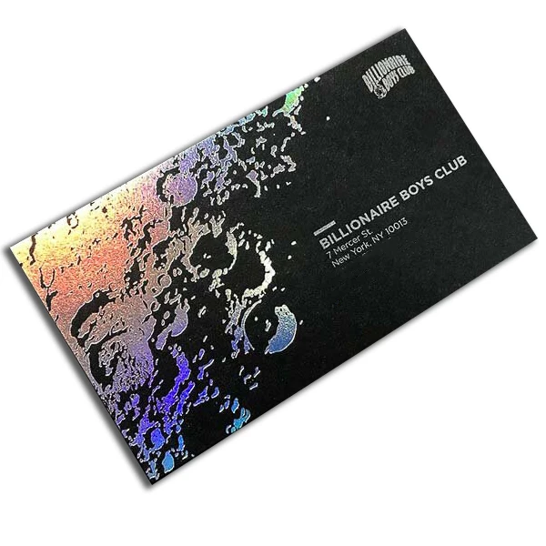 Custom Colorful Holographic Laser Cut Wedding Business Invitation Cards With Logo