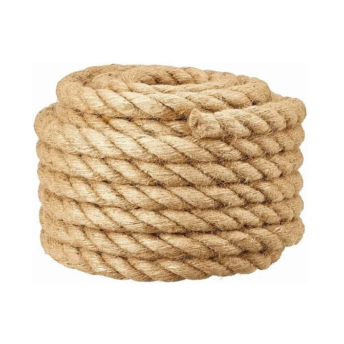 Factory Direct Supply 6-60mm Natural Jute Rope Twine Twisted Manila Rope for Craft Decorative Landscape Made in Bangladesh