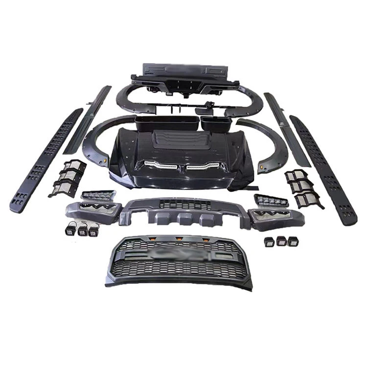 Facelift Front and Rear Bumper body kit For pick up Ford F150 15-17 upgrade to raptor bodykit grille Side Skirts Hood Fender