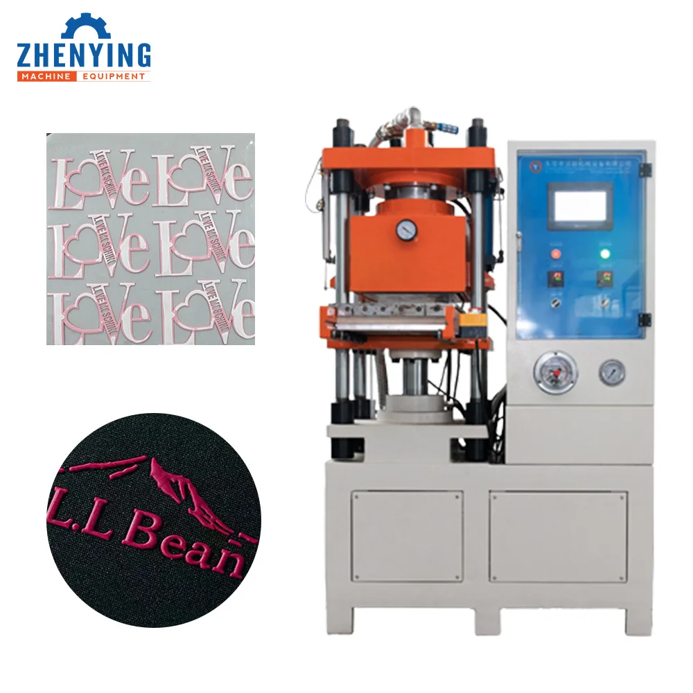 High quality Vulcanization machine automatic Thick plate silicone trademark Hot stamping equipment
