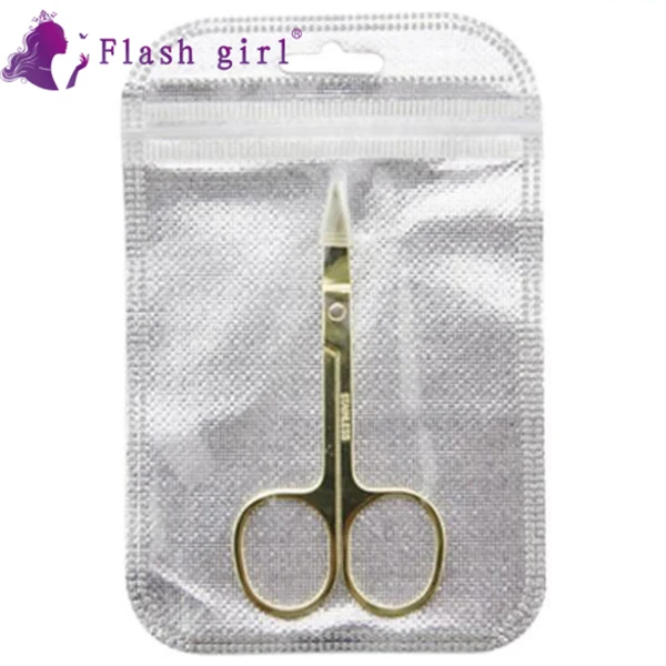 Free Shipping 3 colors False Lashes Eyebrow Scissors Stainless Steel Private