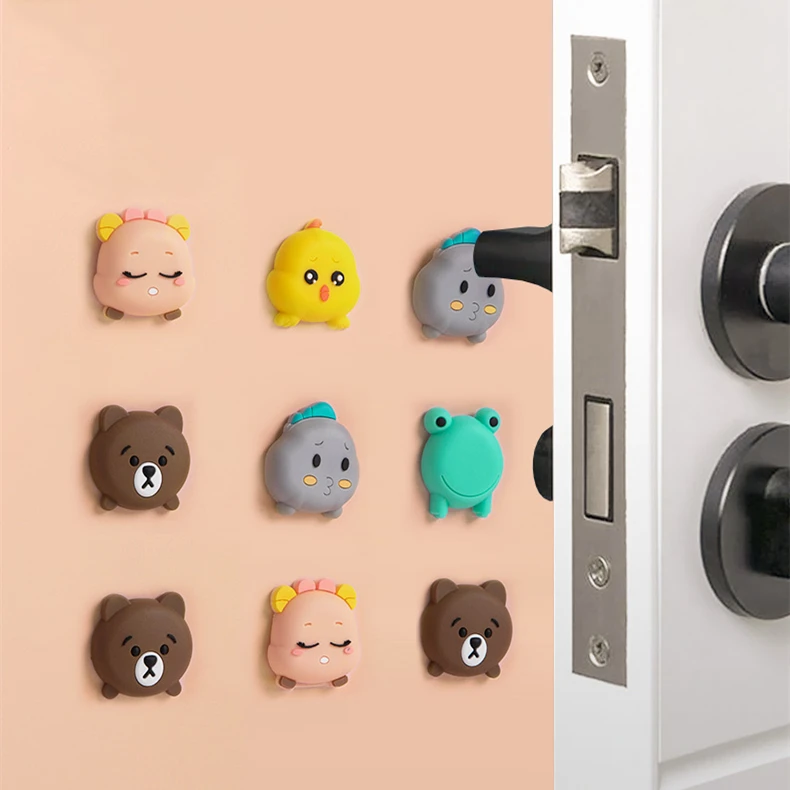 Probebi SD057 Cartoon Buffer Wall Crash Pad Avoid Big Noise Door Stop Bumper Guard For Wall Protector
