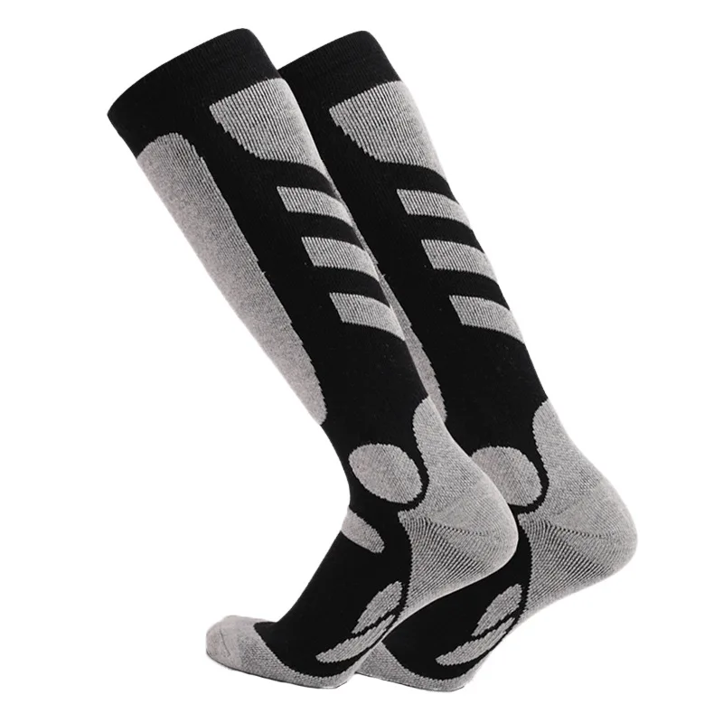 Outdoor Ski mountaineering thickened warm stockings high tube  BCI cotton compression sports socks for men and women in winter