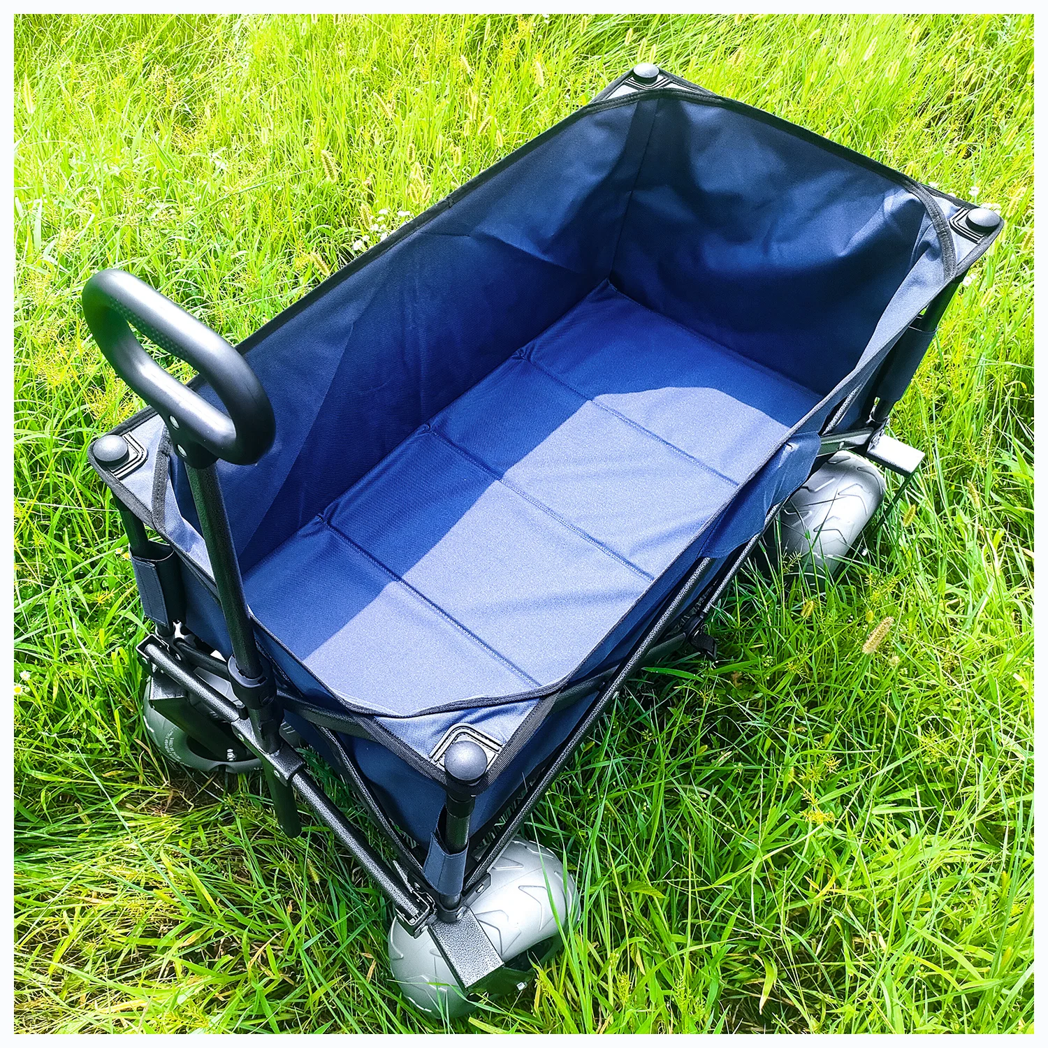 Heavy duty balloon wheel folding wagon all terrain wagon cart outdoor beach wagon