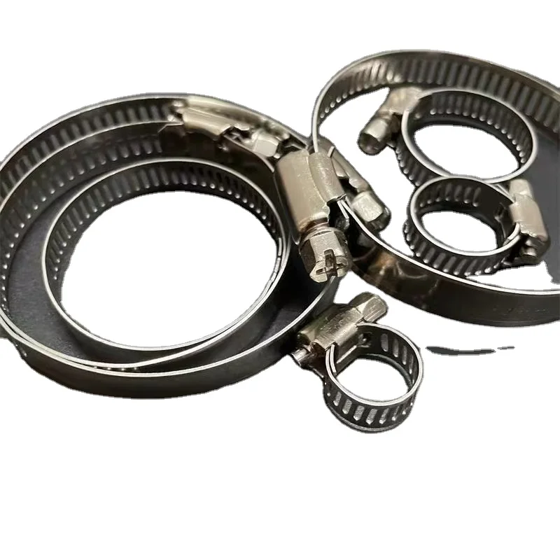 Wholesale 201 stainless steel large heavy duty American pipe clamp stainless steel hose clamp hoop