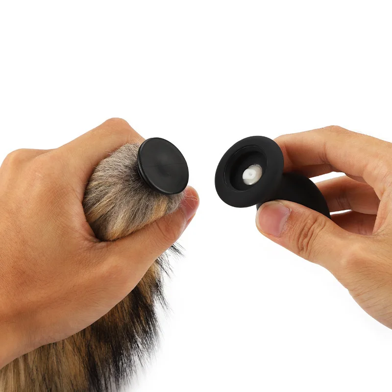 bunny Silicone Anal Vibrator fox Tail Butt Plug Wireless Remote Control Detachable Sex Toy For Couple