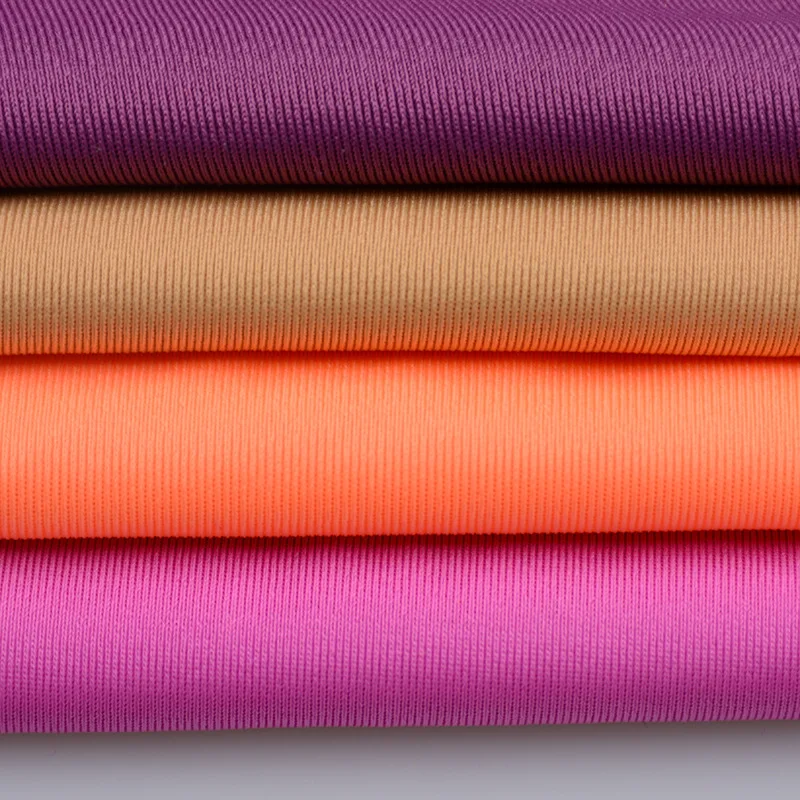 High elastic polyester 82% spandex18% skin friendly fabric Double sidedswimsuit sports fabric