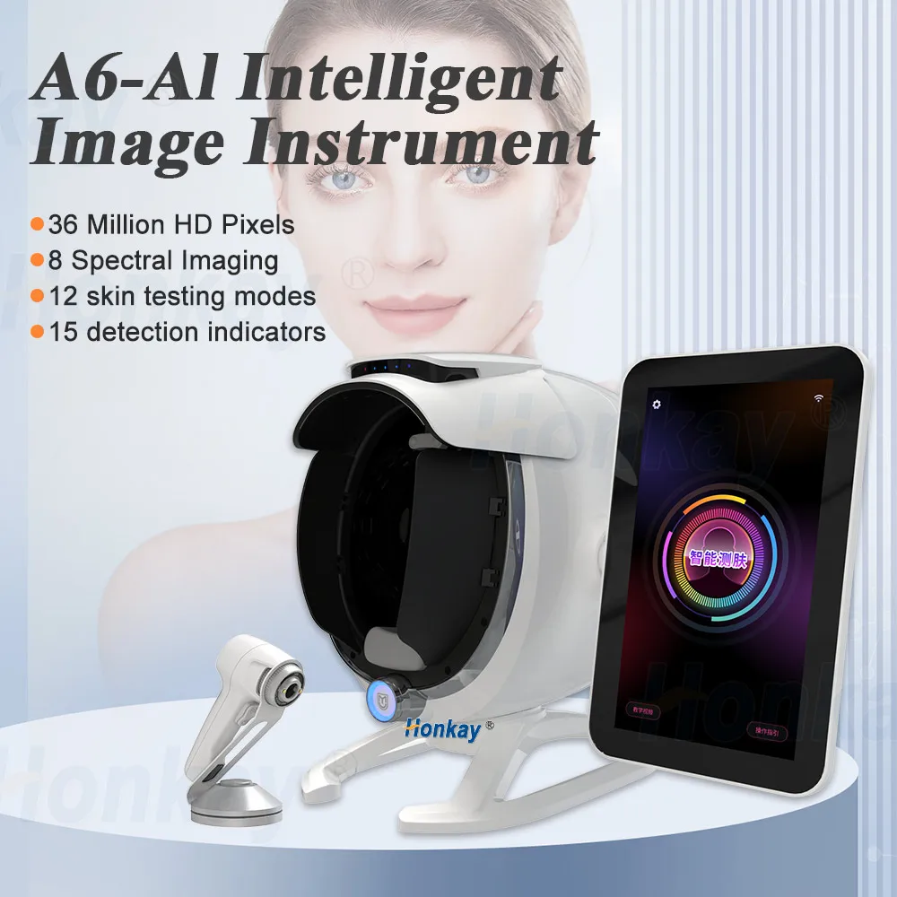 3d skin analysis machine facial skin analyzer acne skin tone sensor for spa